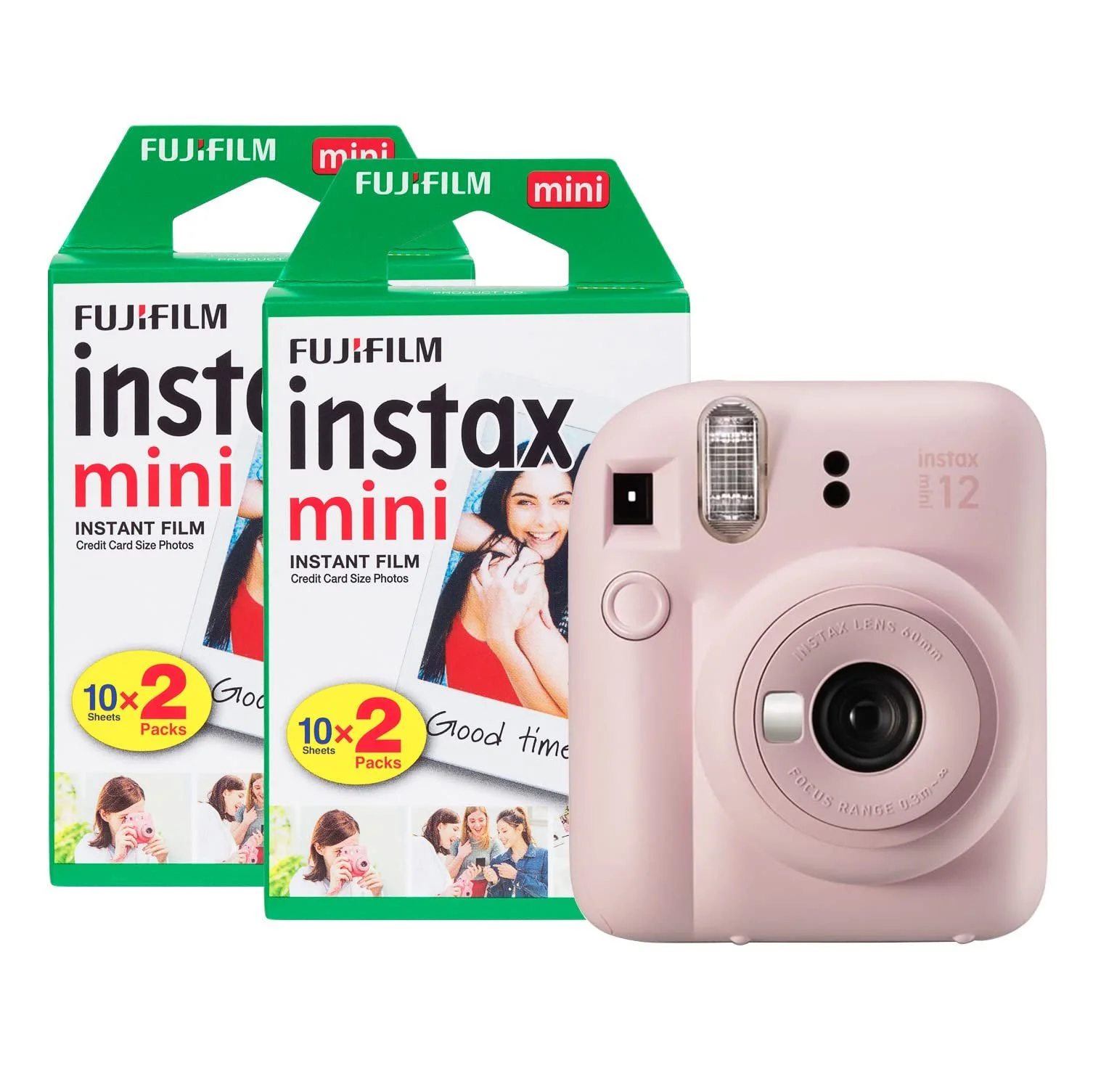 Фотокамера мгновенной печати Fujifilm instax Mini 12 40 снимков Blossom Pink, фото №1