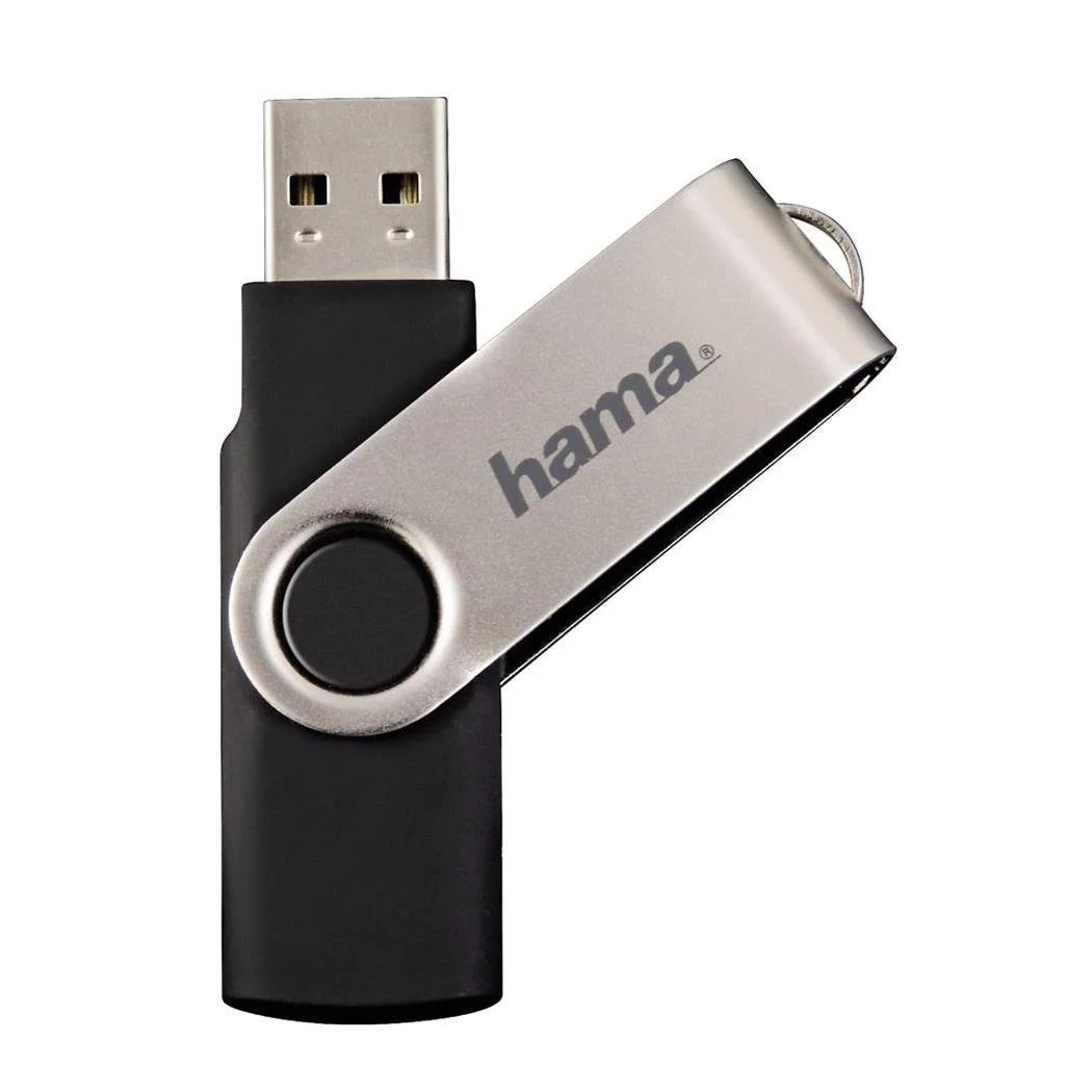 USB-накопичувач Hama Rotate FlashPen 8GB USB 2.0 Black/Silver, фото №4
