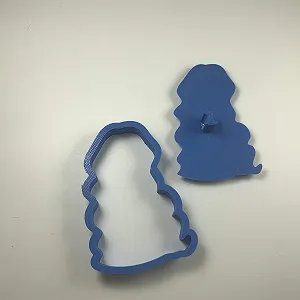 Форма для печива Cuticuter Rapunzel Chibi Princess 8 x 7 x 1,5 см синя synthetic.ua - Фото 1