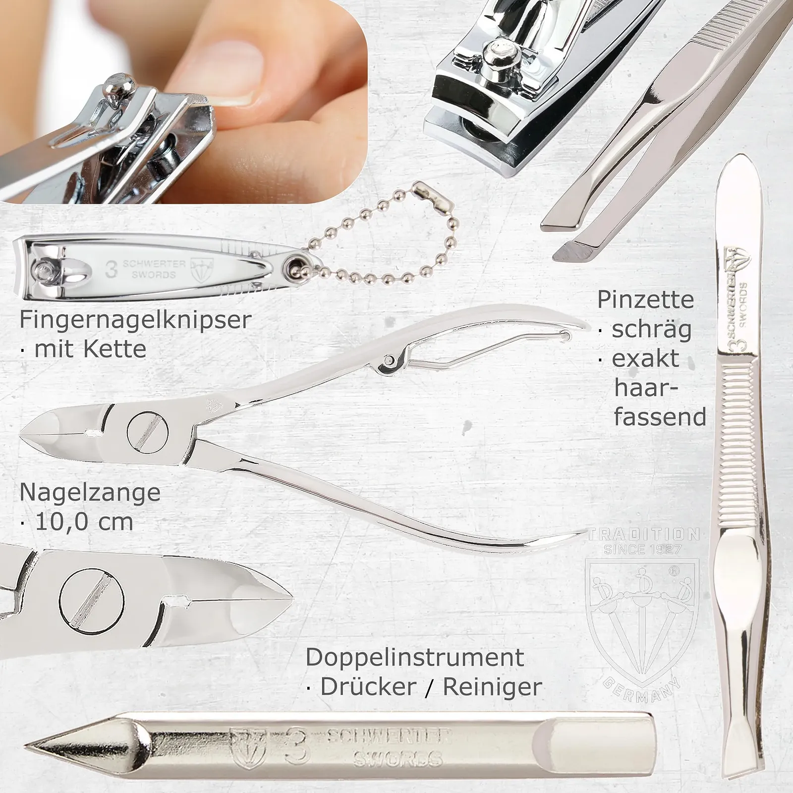 Набор для маникюра Drei Schwerter Andria 5226 Черный, фото №4