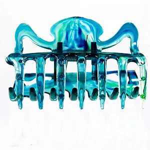 Заколка для волос Welovebeads большая 9 см Ocean Blue, сделано в Германии - Фото 1