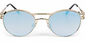 Солнцезащитные очки Panto styleBREAKER с овальными плоскими линзами и металлическими скобками synthetic.ua - Фото 1