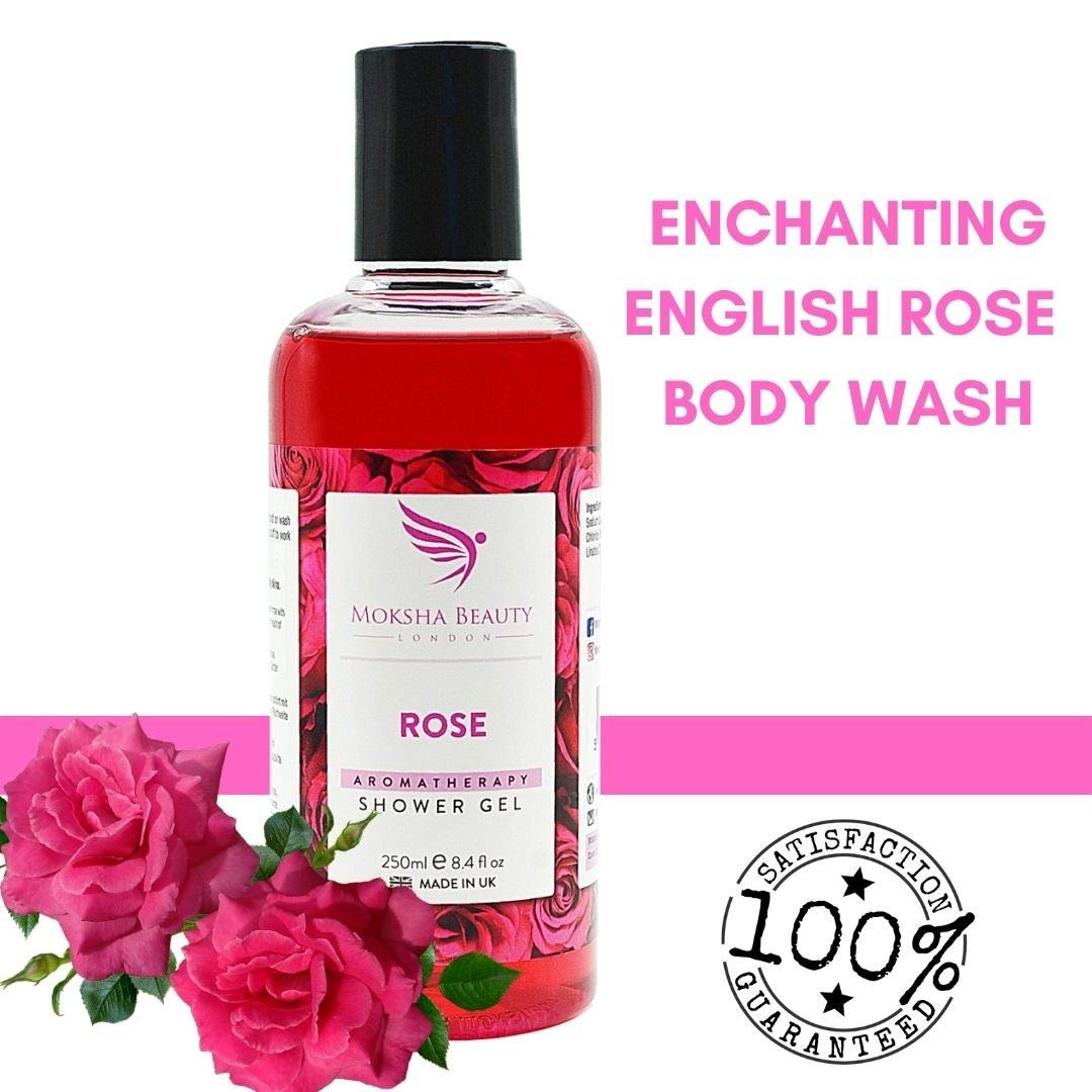 Гель для душу Moksha Pink Rose з ефірними оліями 250 мл, фото №4 Гель для душу Moksha Pink Rose з ефірними оліями 250 мл, фото №4
