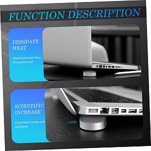 Підставка для ноутбука алюмінієва регульована по висоті (2 шт) synthetic.ua - Фото 1