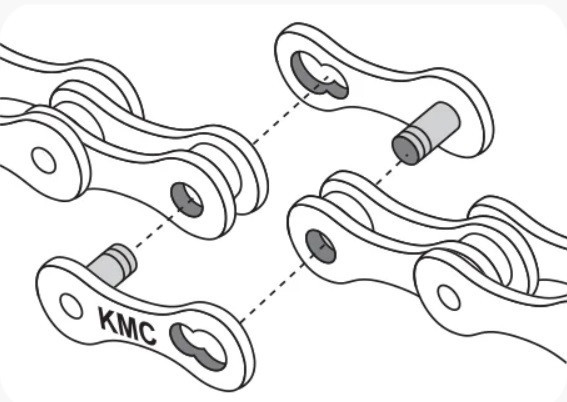Замок для ланцюга LT-005 KMC Chain MB MS, фото №2 Замок для ланцюга LT-005 KMC Chain MB MS, фото №2
