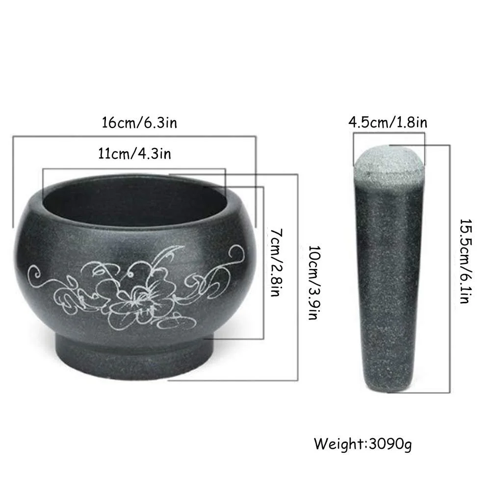 Ступка з товкачиком Велика Гранітний Камінь Для Спецій, фото №6