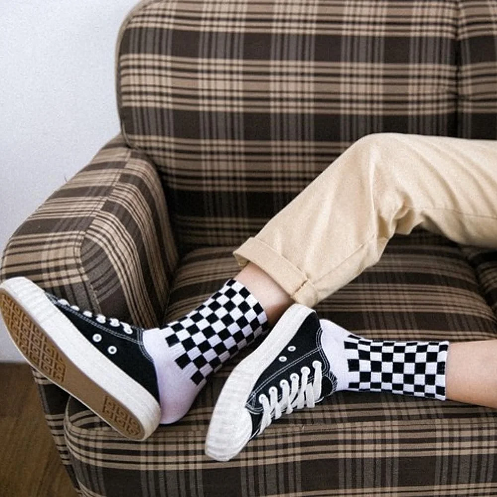 Носки AKAMAS в шахматном стиле, 5 пар, черно-белые (Размер 35-41), фото №7 Носки AKAMAS в шахматном стиле, 5 пар, черно-белые (Размер 35-41), фото №7