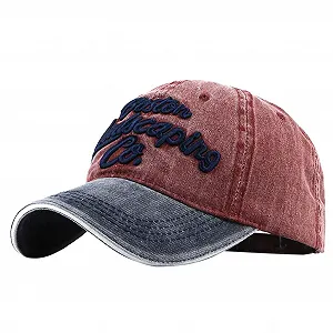 Бейсболка хлопковая вышитая высокая регулируемая для подростков - Фото 1