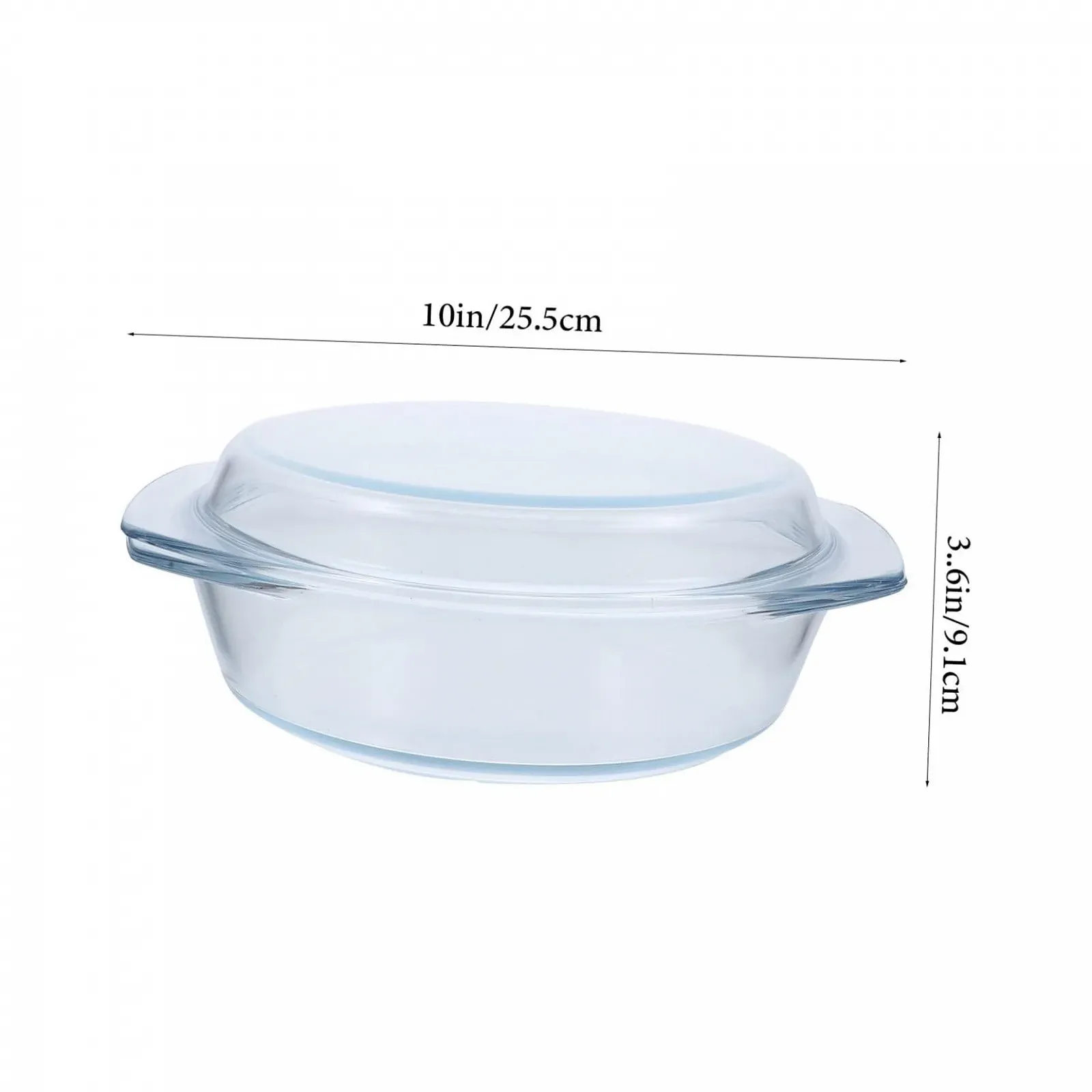 Форма скляна термостійка з кришкою, фото №2