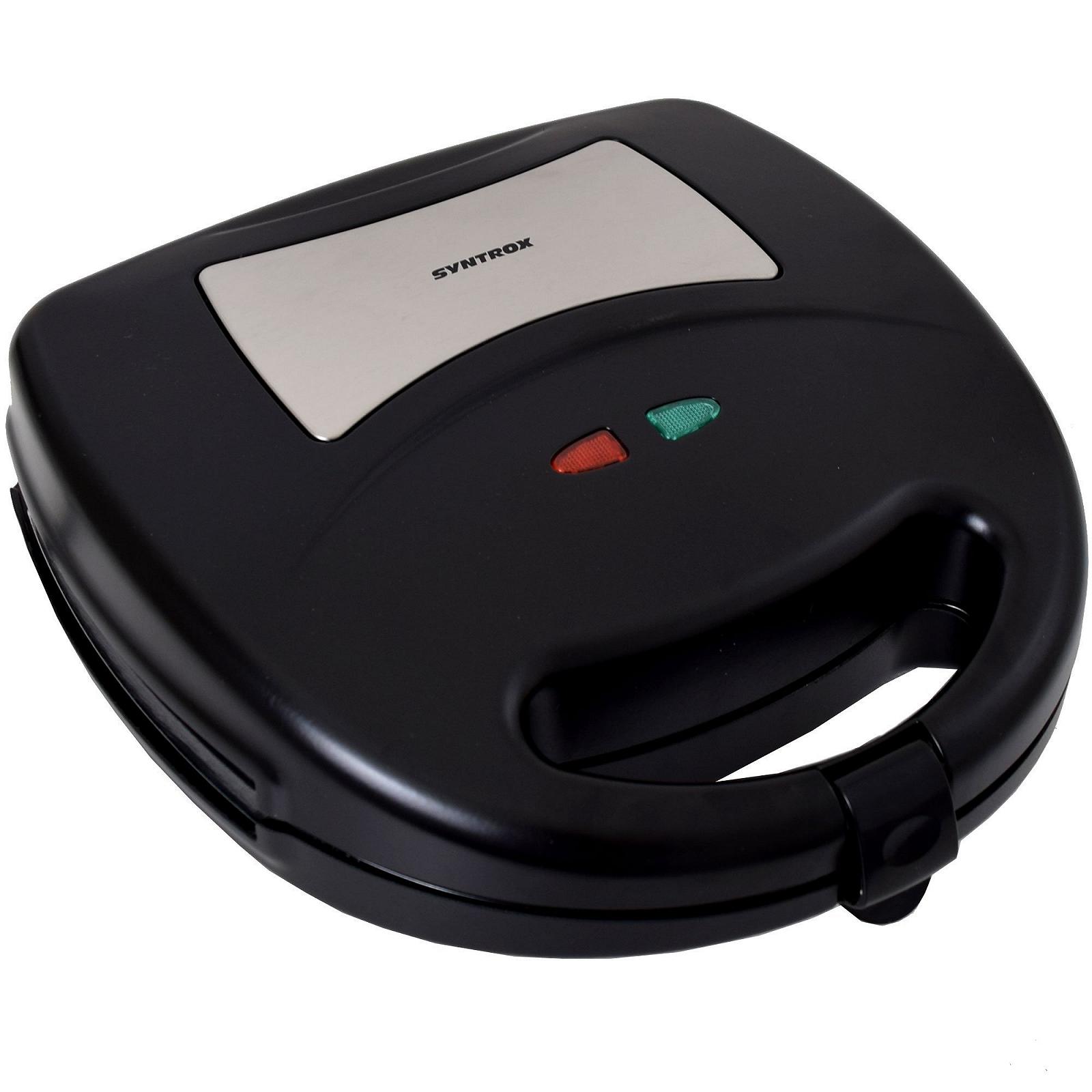 Вафельница Syntrox Germany Chef Maker SM-1300W, съемные пластины, черный цвет, фото №5