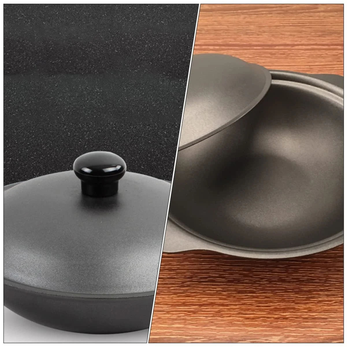 Кастрюля для риса чугунная с крышкой термостойкая глазурованная 1 шт, фото №8