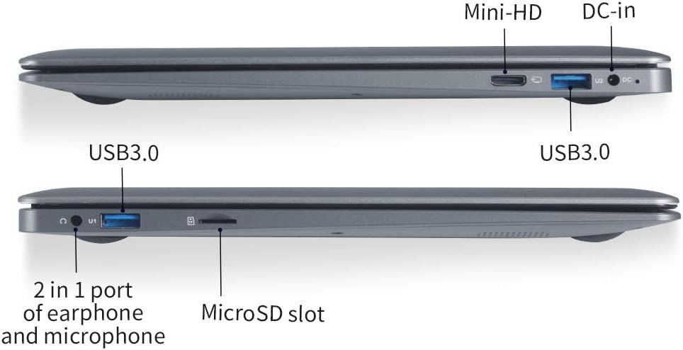 Ноутбук 13.3" Jumper EZbook X3 Intel Celeron N3350 RAM 4GB eMMC 64GB Win11 Алюминиевый корпус (UKR), фото №4