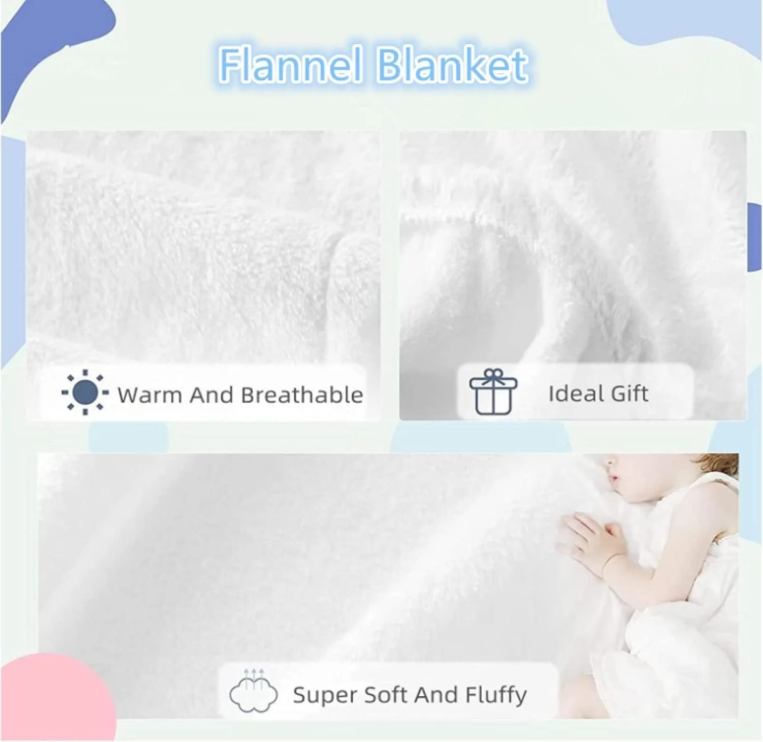 Покривало Флісове 130x150 см Візсла та ромашки, фото №8