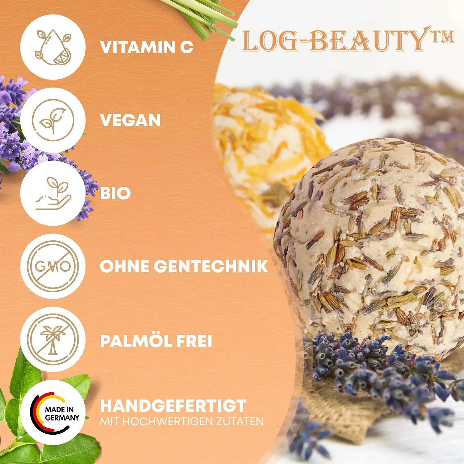 Набір бомбочок для ванни Organic 7 шт з вітаміном C, фото №3 Набір бомбочок для ванни Organic 7 шт з вітаміном C, фото №3