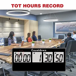 Таймер кухонный цифровой 9999 Days для обратного отсчета до выхода на пенсию магнитный черный цена на synthetic.ua - Фото 1 Таймер кухонный цифровой 9999 Days для обратного отсчета до выхода на пенсию магнитный черный synthetic.ua - Фото 1