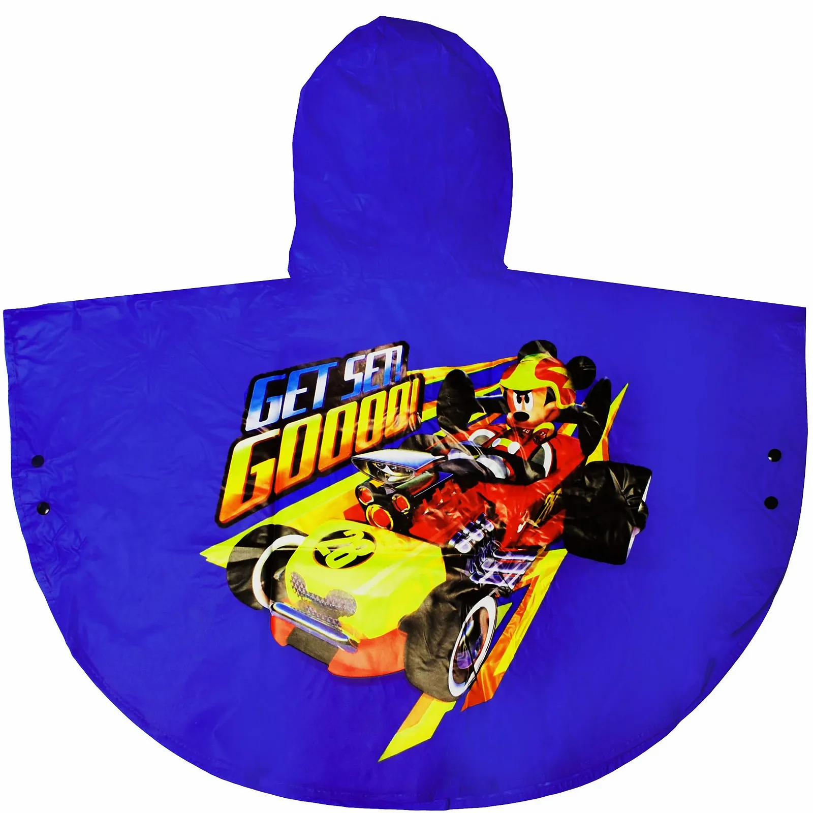 Дитячий пончо Mickey Mouse & Car блакитний/помаранчевий, фото №6