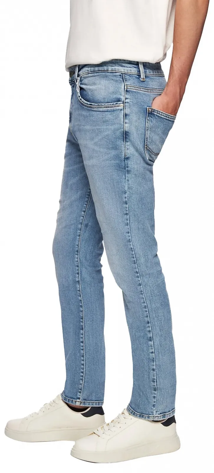 Джинси LTB Hollywood 300 Прямий силует Середня посадка Basic-5 кишень Світло-синій з бавовняної суміші W31L32, фото №3