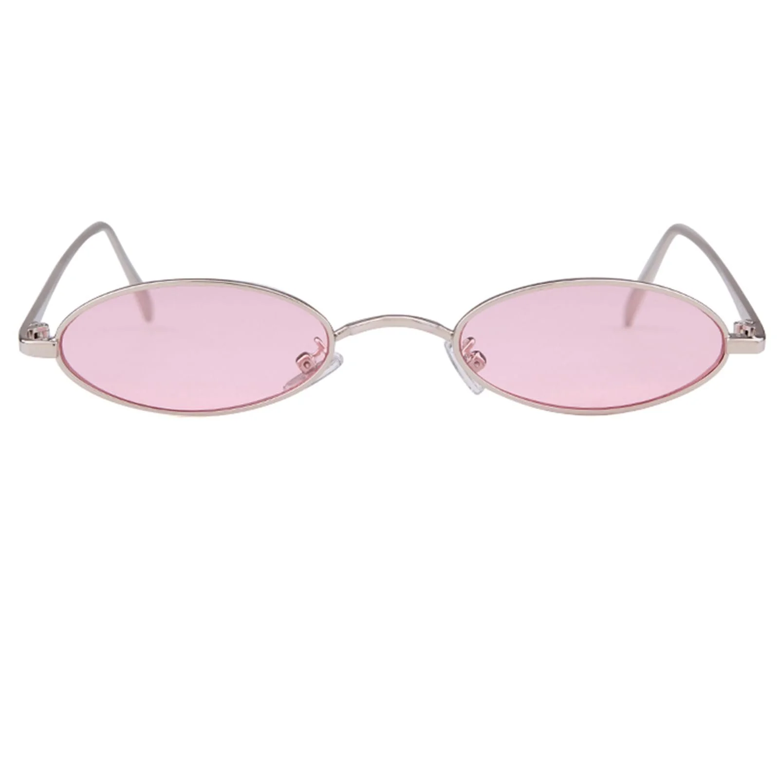 Сонцезахисні окуляри Овальні Laurinny 90s Retro Small Металева оправа, фото №2