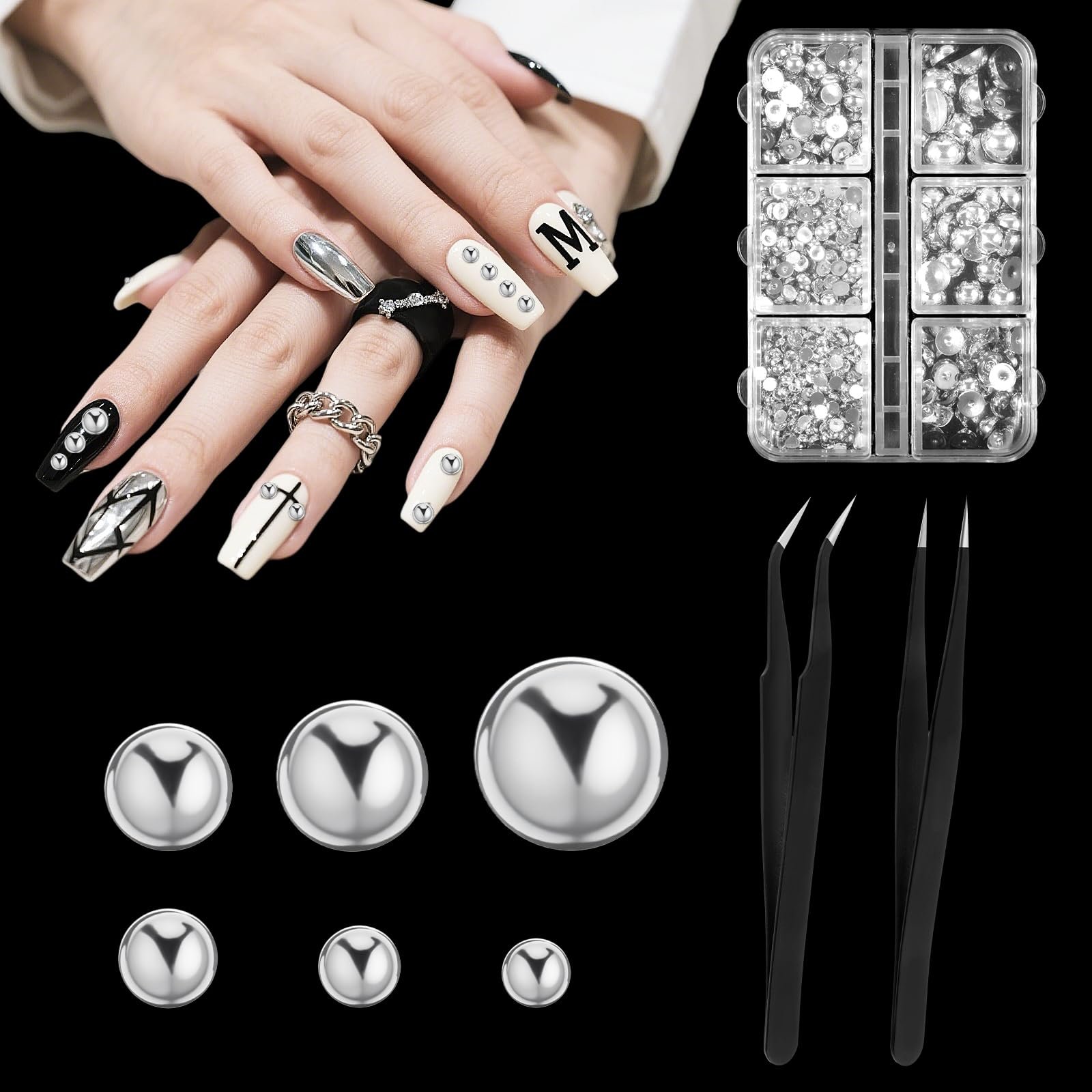 Намистини напівкруглі перлини, фото №1 Намистини напівкруглі перлини, фото №1