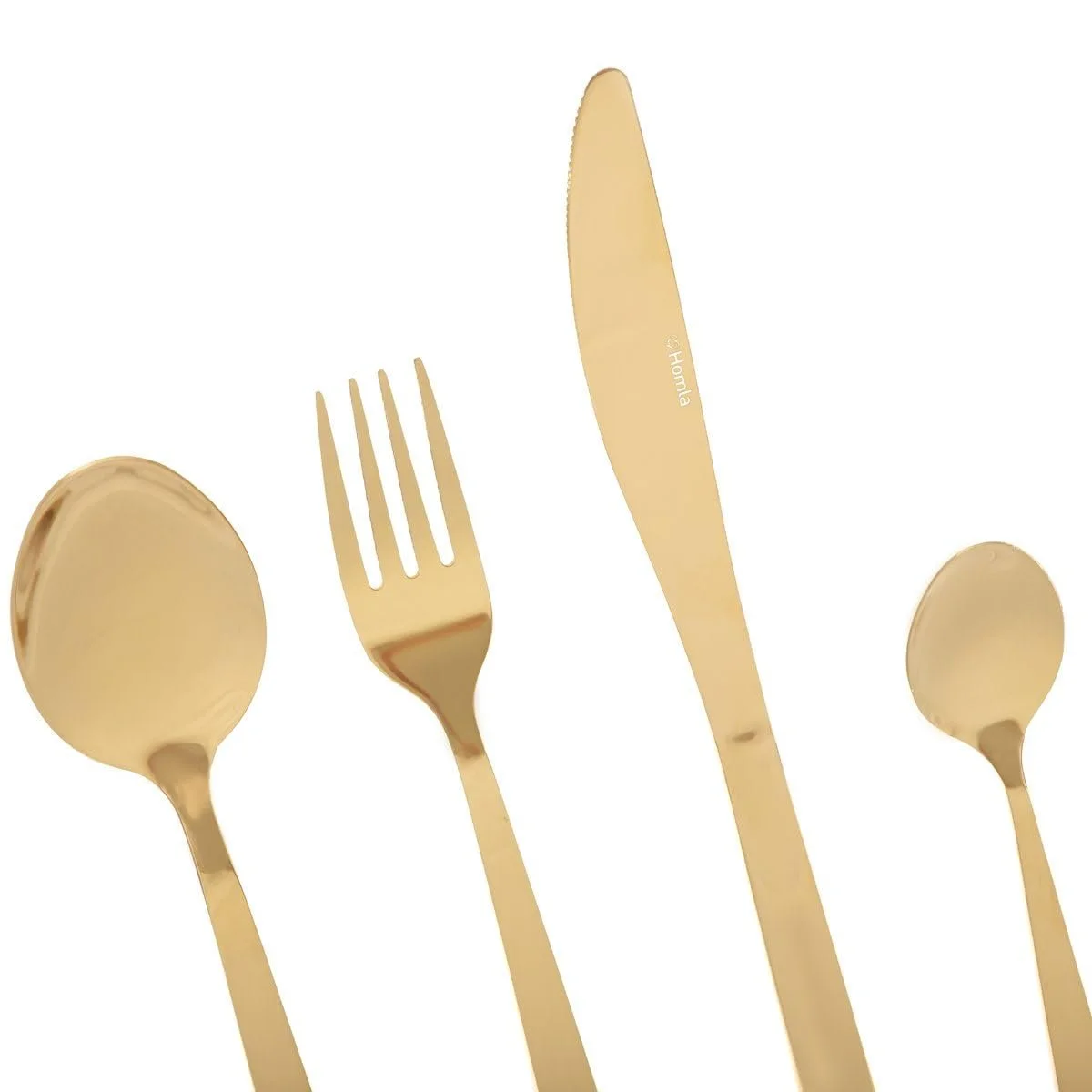 Набір столових приборів Fabro HOMLA 24 шт, золотий, фото №3 Набір столових приборів Fabro HOMLA 24 шт, золотий, фото №3
