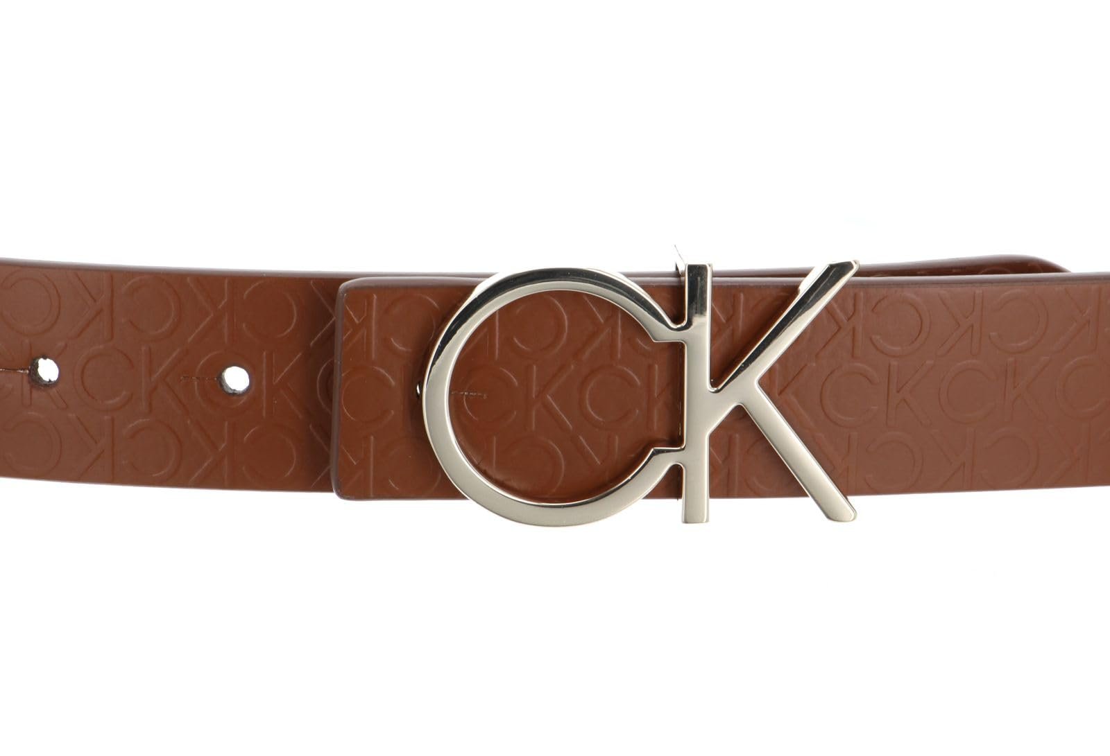 Ремень Calvin Klein Re-Lock CK Rev 30 мм W110 Коньяк/Коричневый Mono, фото №2