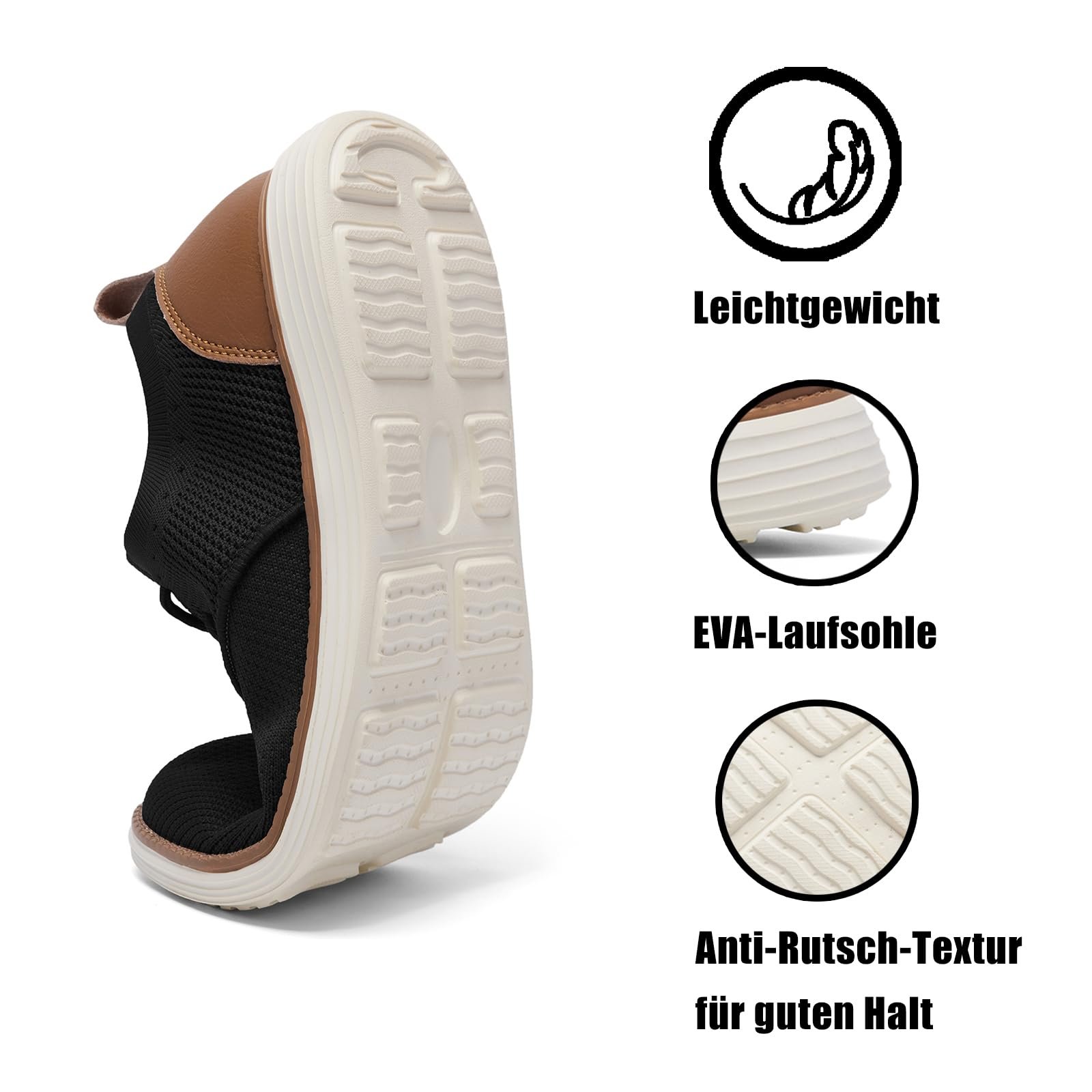 SHULOOK Літні дихаючі Чоловічі Легкі Кросівки для Ходьби Літні Кросівки для Відпочинку Ділові Повсякденні Сучасні Кросівки Breeze, фото №4