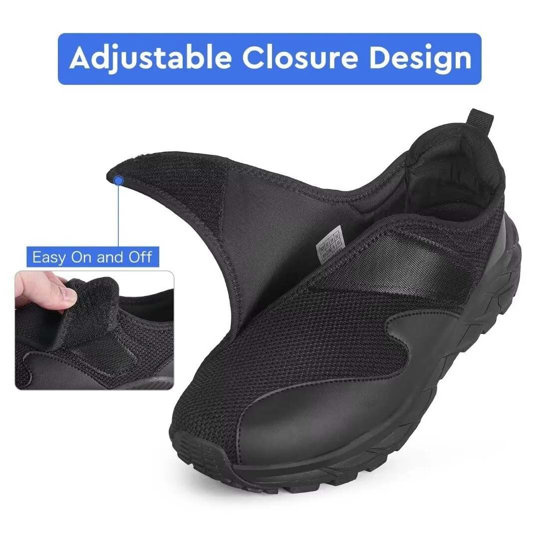 Чоловічі діабетичні кросівки широкої посадки з регульованою застібкою для набряклих ніг, фото №3 Чоловічі діабетичні кросівки широкої посадки з регульованою застібкою для набряклих ніг, фото №3