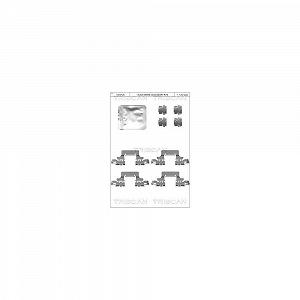 Комплект принадлежностей, дисковые тормозные колодки TRISCAN 8105 291631 для, задний мост - Фото 1