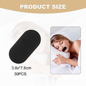 Пластирі для сну 30 шт. Проти хропіння, проти дихання ротом, гіпоалергенні та дихаючі, пластирі проти хропіння - Фото 1