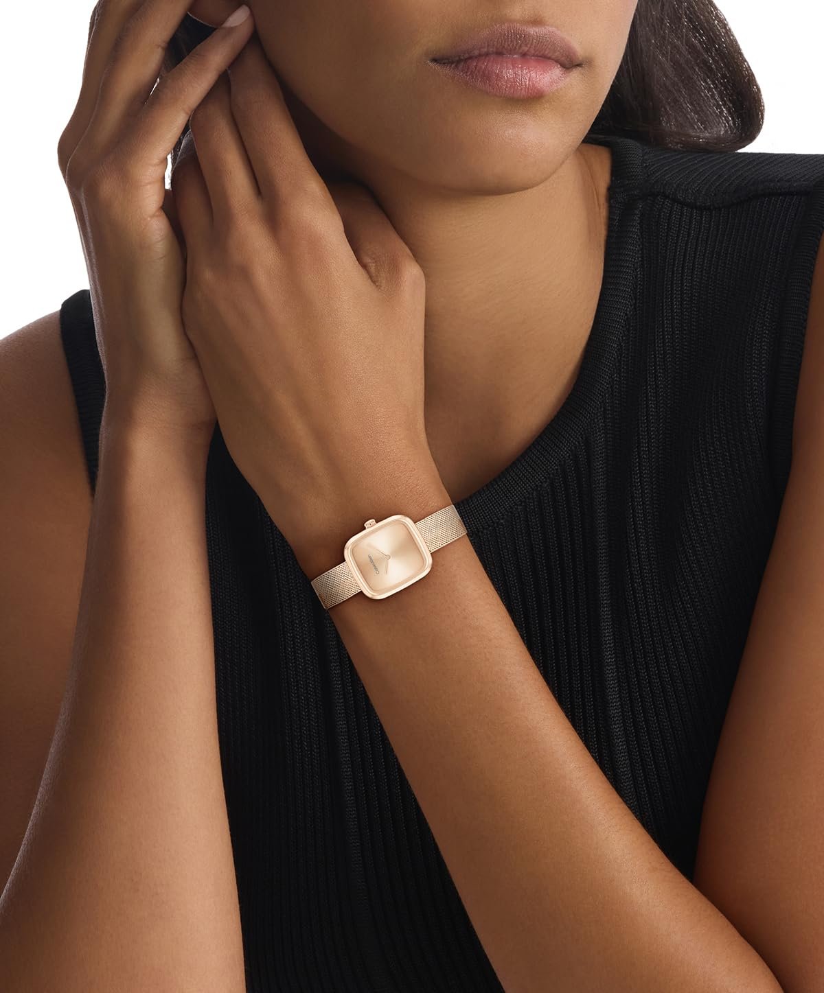 Жіночий годинник Quartz Calvin Klein CK Adore Collection 2-Hand з сітчастим браслетом, фото №4