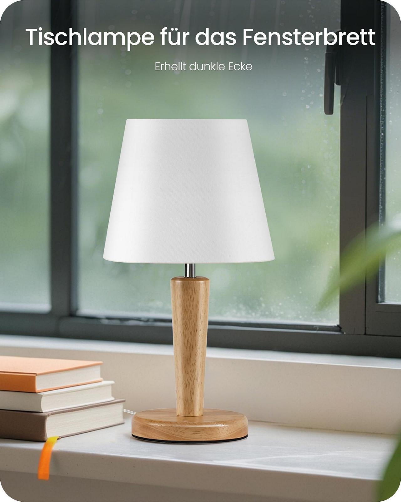 Настільна лампа ZMW13TLDP205 дерев'яна набір з 2 шт E27 3000K/4000K/6500K Біла, фото №9