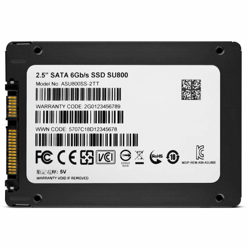 Внутренний накопитель A-Data SSD 2.5" 2TB ASU800SS-2TT-C, фото №5