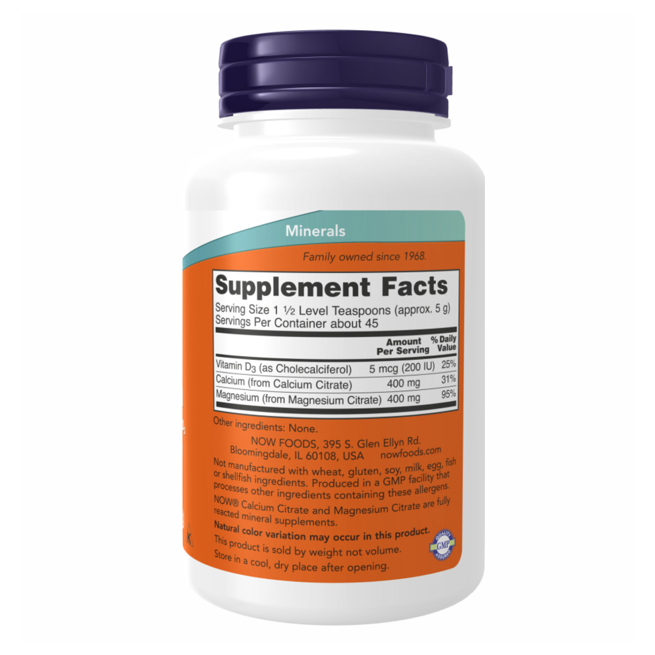 Calcium Magnesium Citrate Powder 227g, фото №2