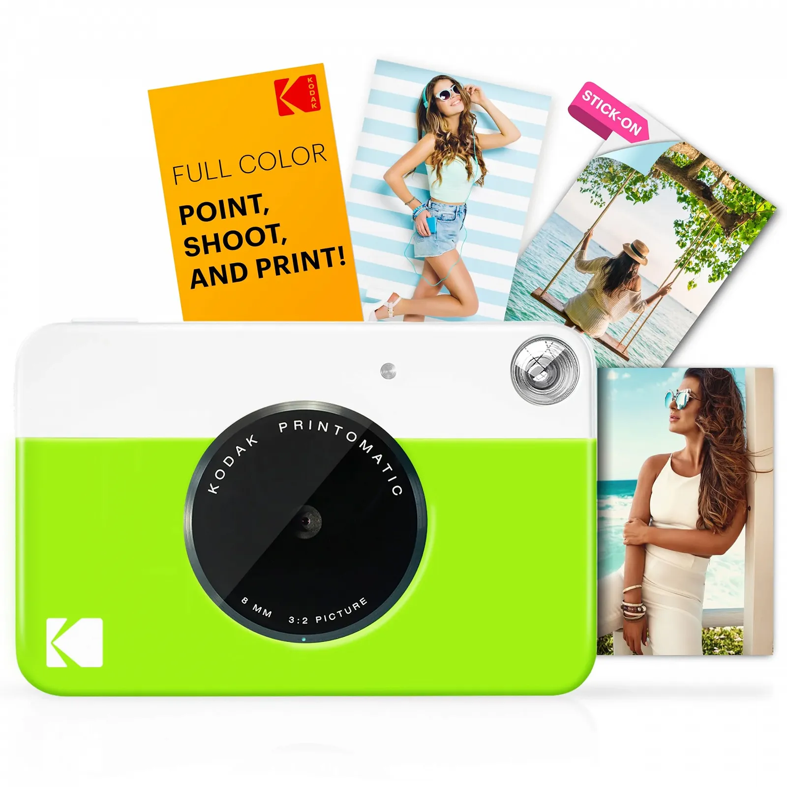 Фотоаппарат мгновенной печати Kodak Printomatic Bundle 5 Мп Зеленый, фото №2