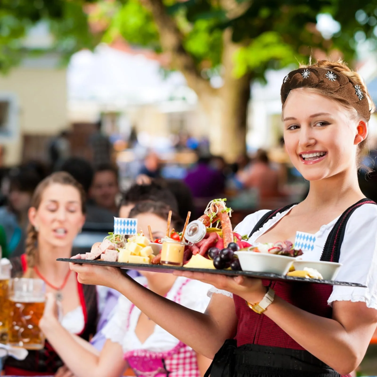 Вінтажний обруч для волосся, Плетений, фото №4