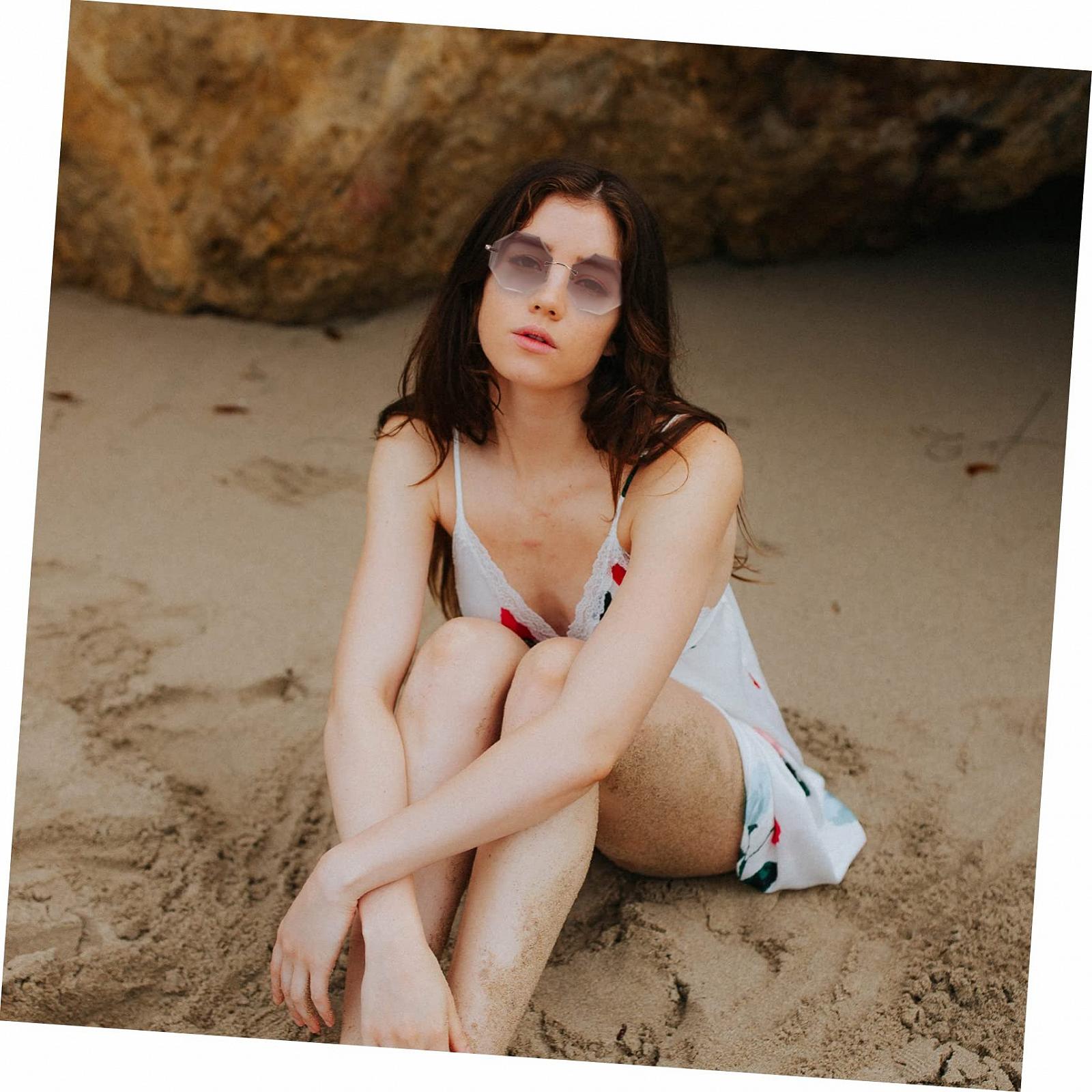 Сонцезахисні окуляри PACKOVE Без оправи Ретро-дизайн 90-х 4 шт., фото №6