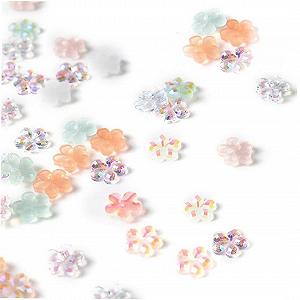 Украшения для ногтей 3D Цветок Разноцветные 100 штук - Фото 1