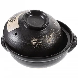 Керамическая кастрюля 500 мл термостойкая с крышкой - Фото 1