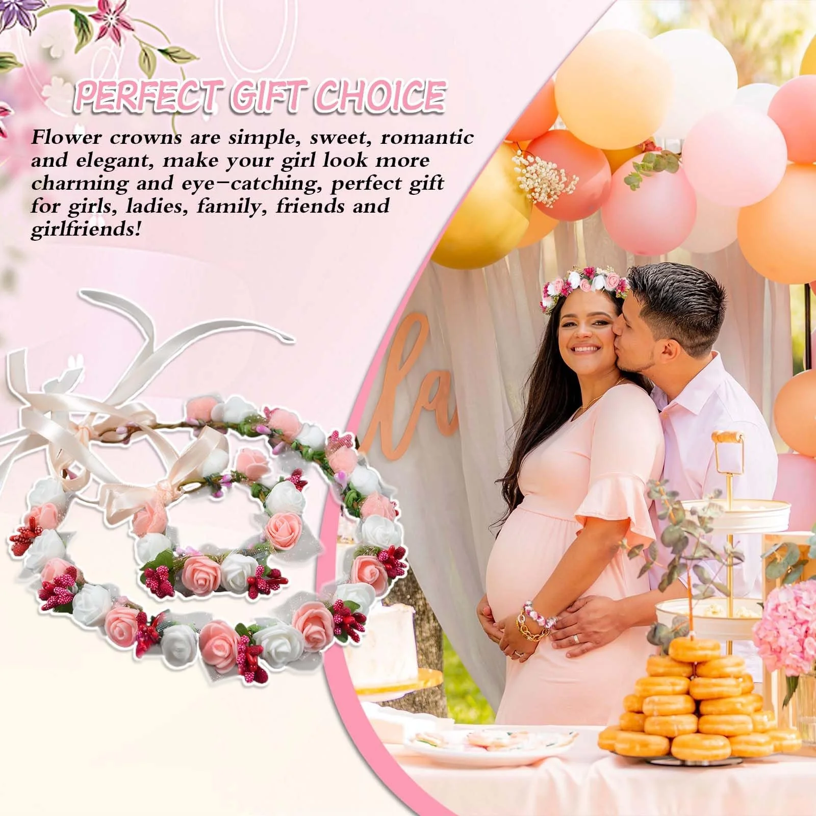 Венок Цветок из сухоцветов, фото №7