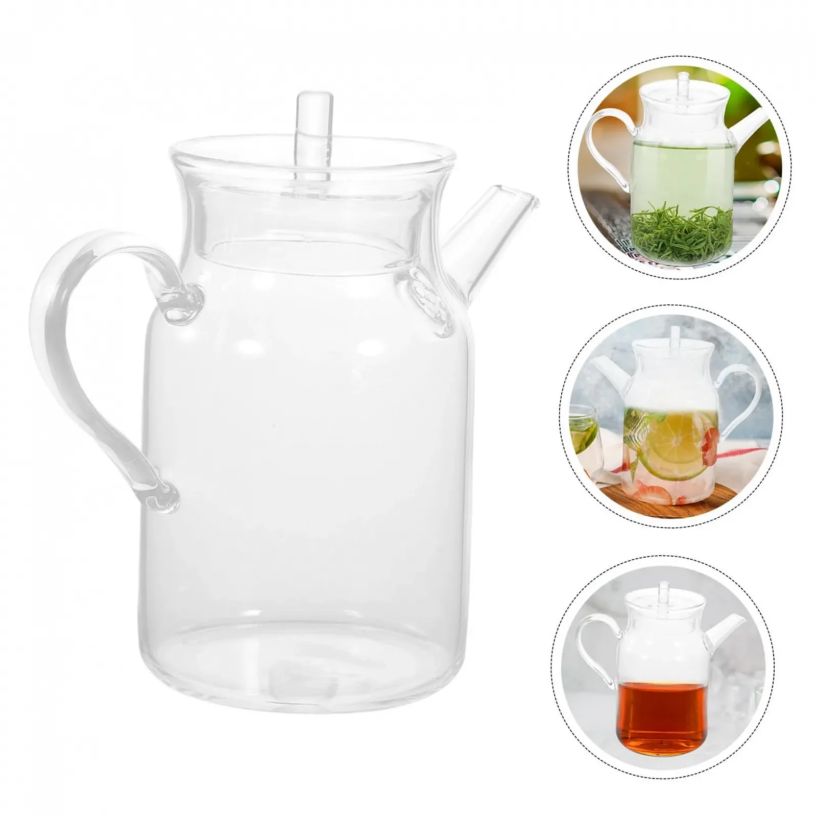 Чайник-заварник Стеклянный FUNNETOYU Термостойкий с фильтром для чая, фото №7