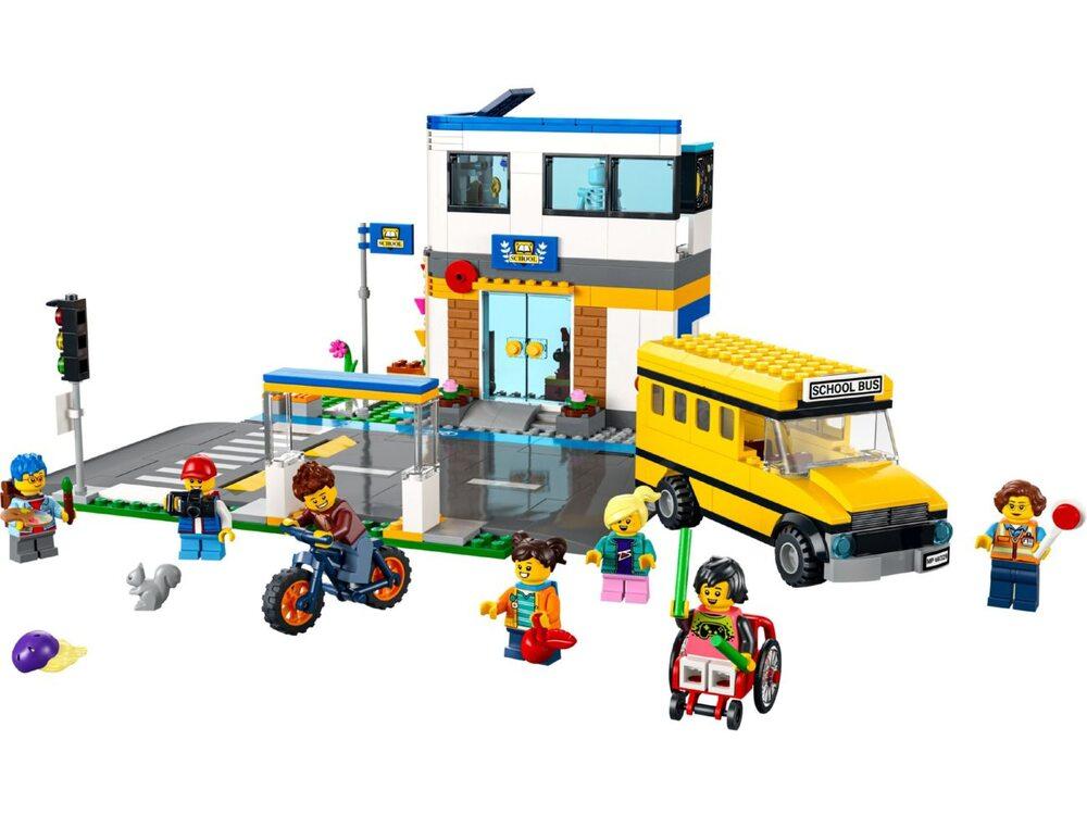 Конструктор Lego City School Day 60329 с игрушечным автобусом, фото №2