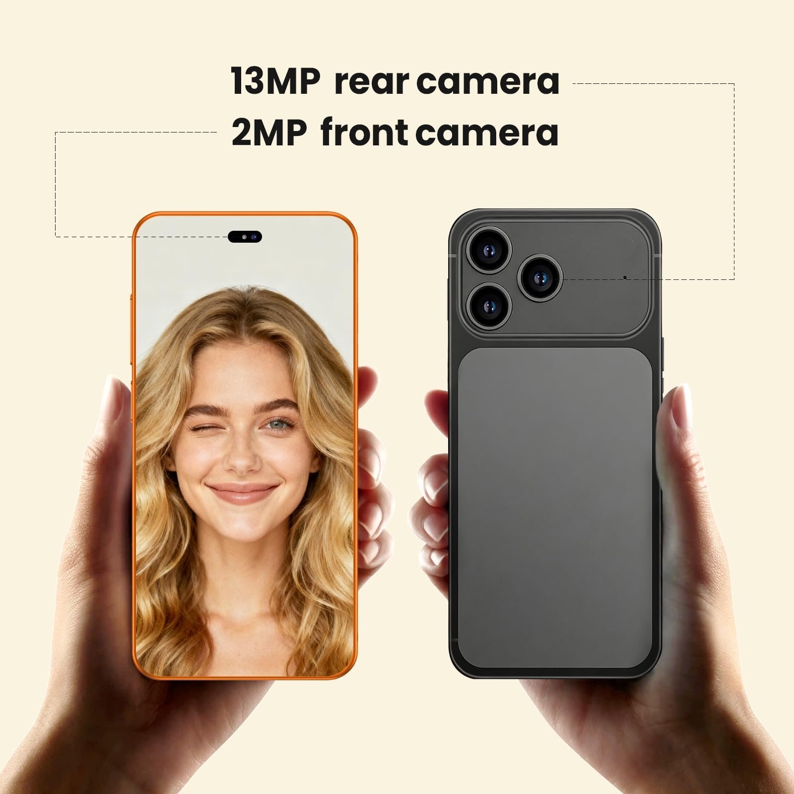 Смартфон Android 4G LTE 6.6" 3/16 ГБ Dual SIM Orange, фото №7