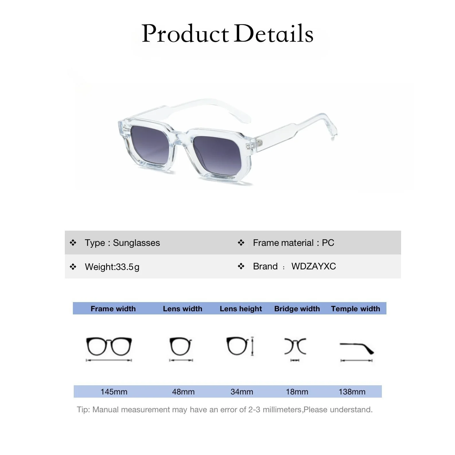 Вінтажні прямокутні сонцезахисні окуляри для жінок і чоловіків Прямокутні, фото №3 Вінтажні прямокутні сонцезахисні окуляри для жінок і чоловіків Прямокутні, фото №3