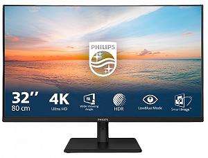 Монітор Philips 32E1N1800LA 32 дюйма Ultra HD Adaptive Sync HDR10 з динаміками чорний synthetic.ua - Фото 1
