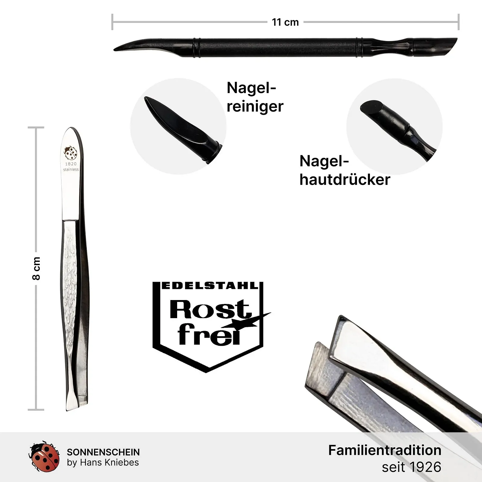 Набір для манікюру Sonnenschein by Hans Kniebes 6 предметів, фото №4