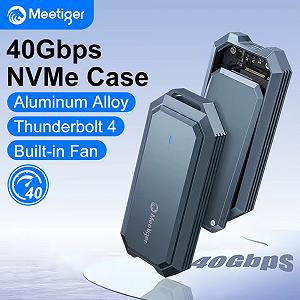 Зовнішній адаптер Meetiger PNU4 Fun 40Gbps M.2 NVMe SSD to USB4 - Фото 1