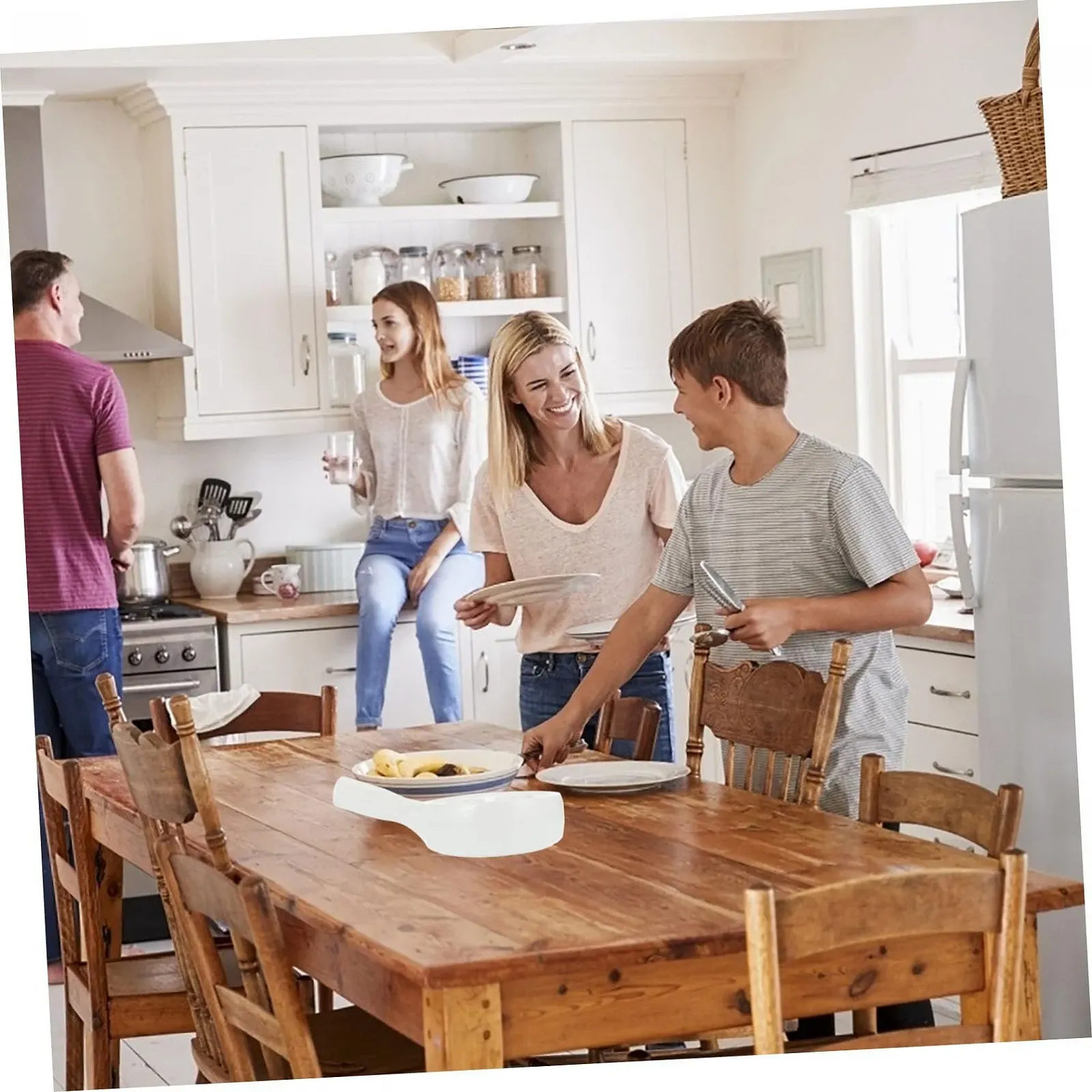 Форма для запікання равликів Керамічна з заглибленнями та ручкою Білий, фото №6