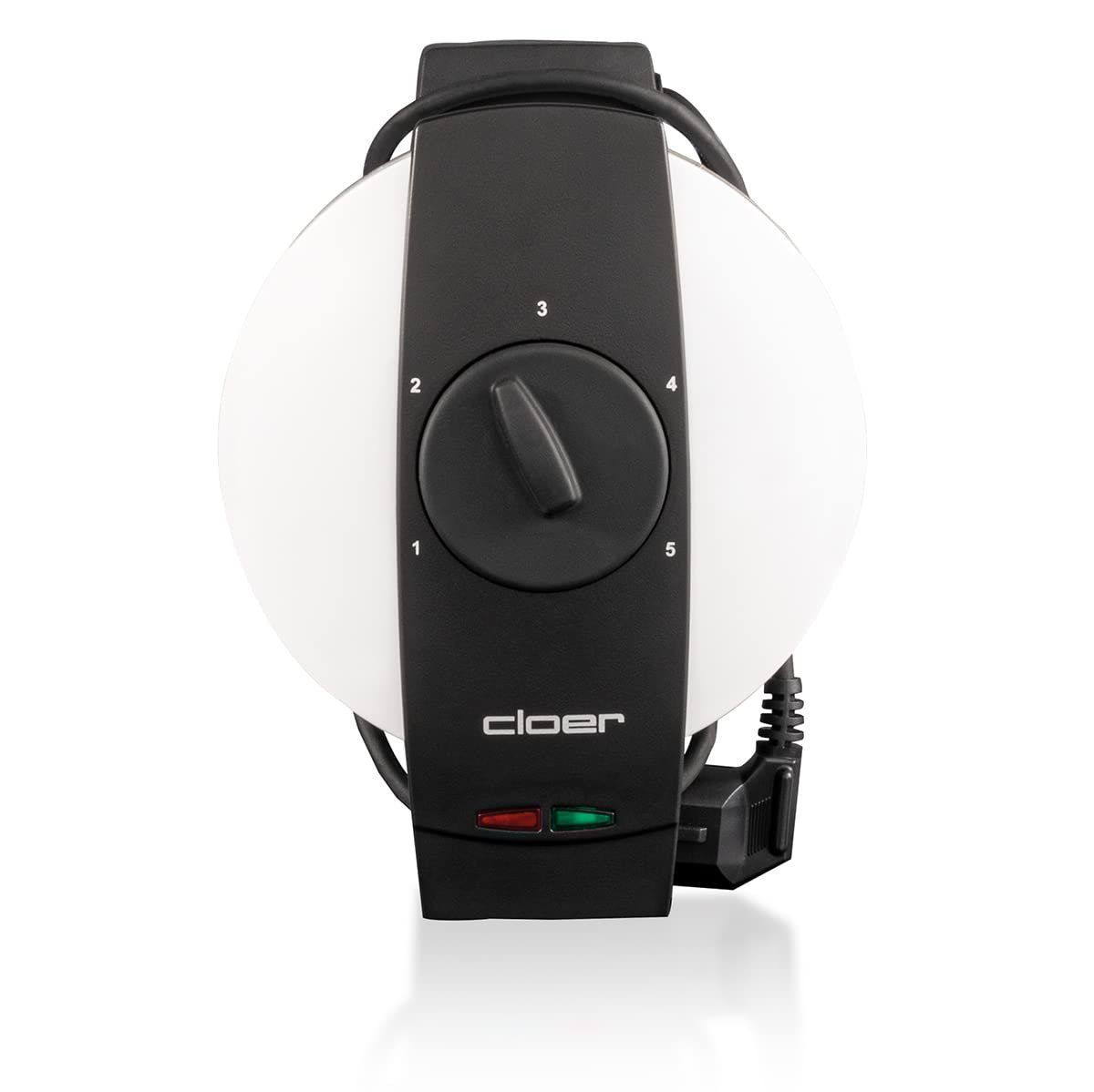 Вафельница Cloer 1631HB для 5 отдельных вафельных сердец, антипригарное покрытие, 930 Вт, индикатор выпекания, функция практичной подставки, металл, белый, фото №2