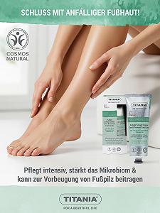 Захисний крем проти грибка стопи TITANIA з олією чайного дерева, розмарином та мигдальною олією, 75 мл synthetic.ua - Фото 1