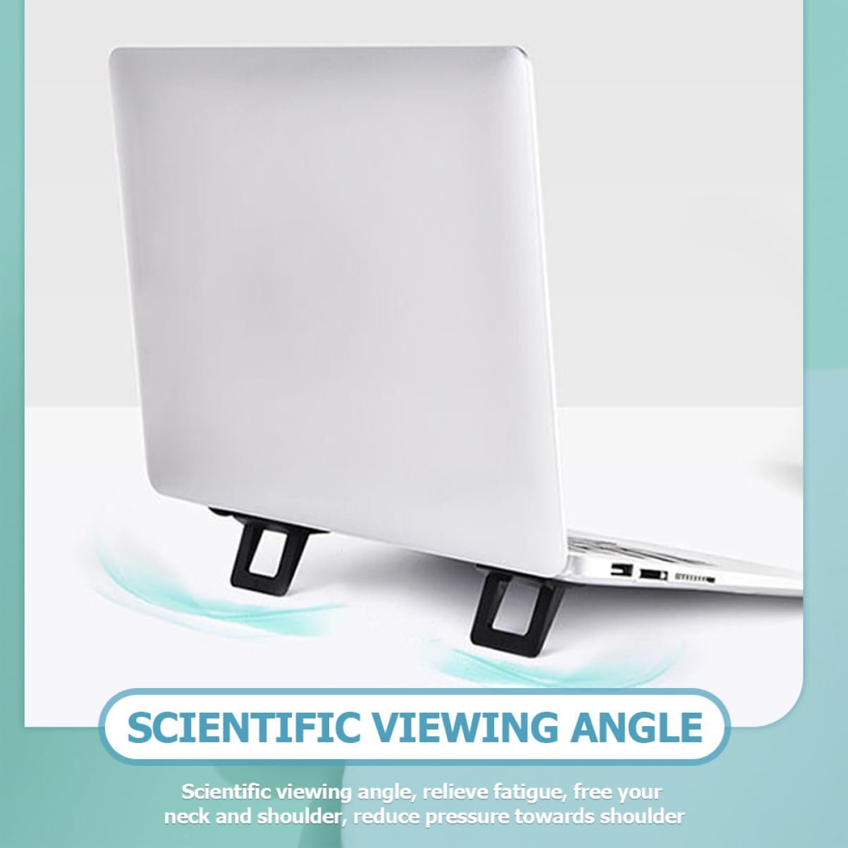 Підставка для ноутбука ергономічна складна Non-Slip Laptop Holder Laptop Elevator науковий кут огляду покращує поставу, фото №3